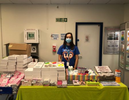Fundraising stall at the hospital
