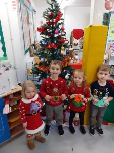 Nursery children dressed up for Jolly Jumper Day
