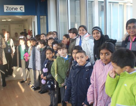 school pupils in the L&D hospital