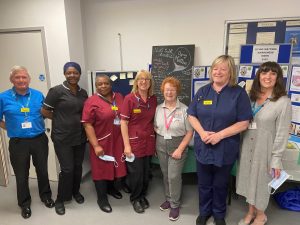 Blossom volunteers and Bedford Hospital staff