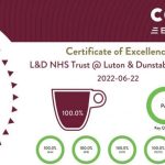 Certificate of Excellence for our Costa Coffee Machine
