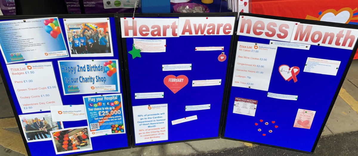 Valentine's Stall info board