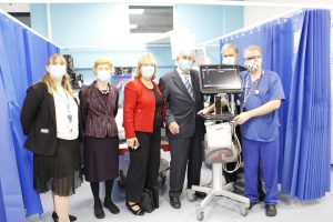 Members of staff with Portable Ultrasound Scanners