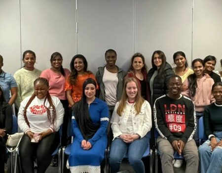 Group photo of preceptees sitting on chairs