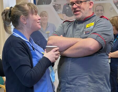 Staff speaking at national apprenticeship week event