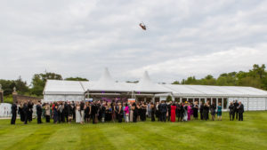 Guests waving off MAGPAS aircraft
