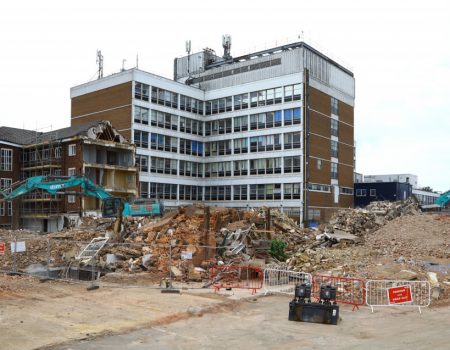 Building site and rubble