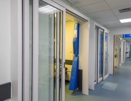 Green adults corridor- new cubicle doors