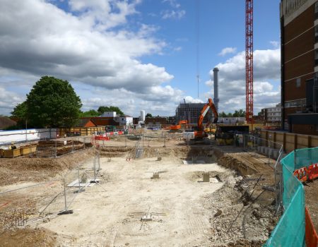 Shot of redevelopment site