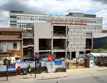 Shot of emergency department building upgrades