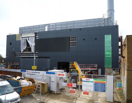 Shot of Energy Centre with panelling