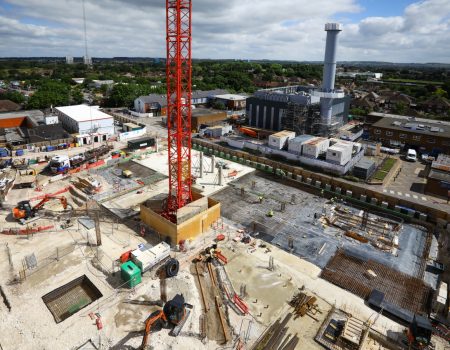 20 June Photo of Acute Services Block and New Ward Block redevelopment