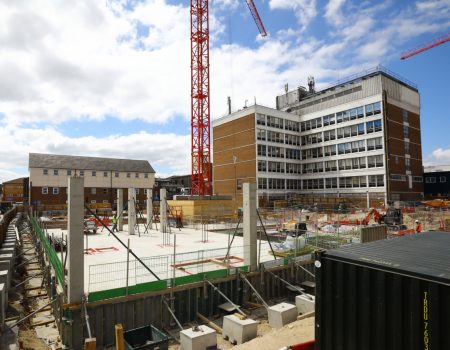Photo of Acute Services Block and New Ward Block redevelopment 20 June