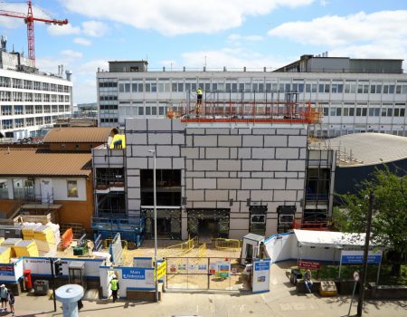 Photo of Emergency Department redevelopment building in progress of being built