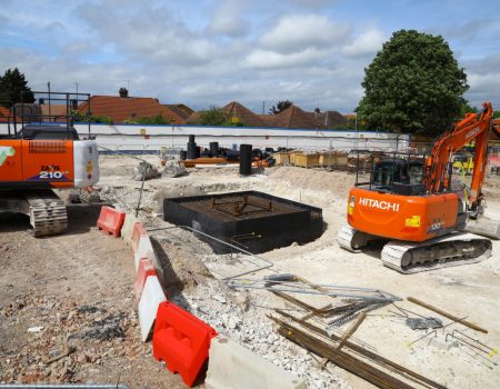 External photo of redevelopment site