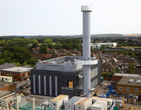 Aerial view of energy centre upgrades