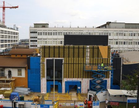 ED upgrades long-view with man on crane