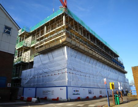 Acute Service Block ground floor view - Redevelopment Jan 2023