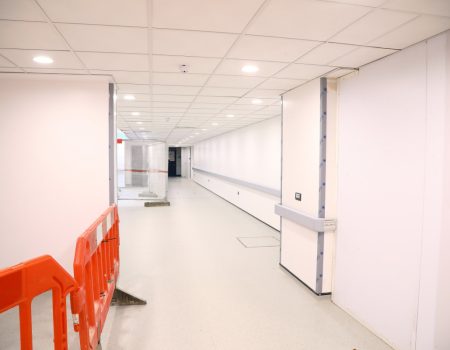 ED Redevelopment interior corridor finished - December 2022