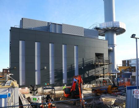 Energy Centre redevelopment construction site - January 2023
