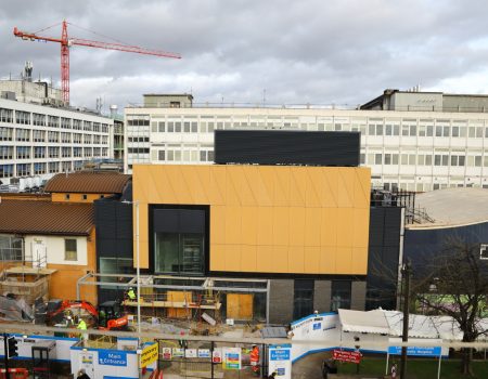 Emergency Department redevelopment Feb 2023 - exterior construction