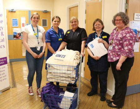 Trolley dash at Bedford Hospital