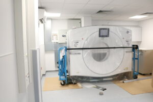 CT scanner at Bedford ready for installation
