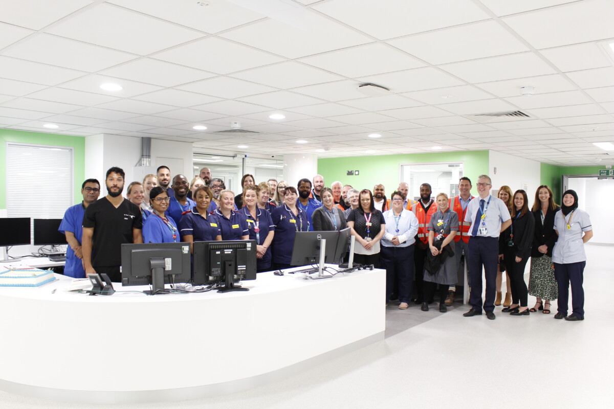 Staff from Luton and Dunstable University Hospital’s Emergency Department and Redevelopment teams, alongside contractors Wilmott Dixon