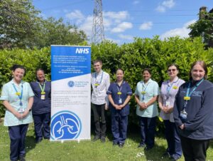 The Lung Health Check team outside at the L&D