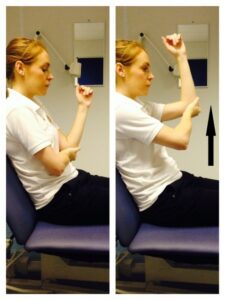 Lifting your arm with Active Assisted Flexion