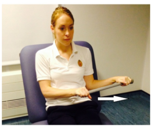Rotating your arm with Active Assisted External Rotation