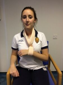 Sling for a broken arm