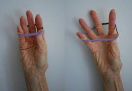 Demonstration of the elastic band strengthening exercise