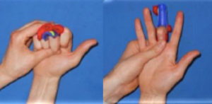Exercise to gently bend an injured finger