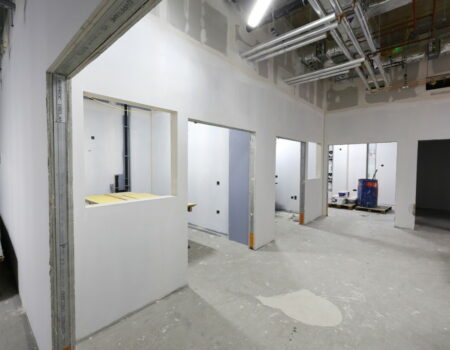 Interior ASB and NWB room windows being installed - Dec 2023