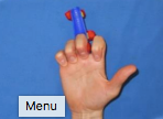 Making half a fist by bending the fingers at the mid joint