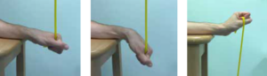 Theraband wrist strengthening exercise