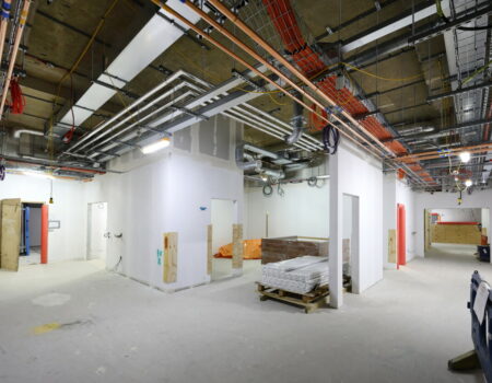 Acute Services rooms under construction - March 2024