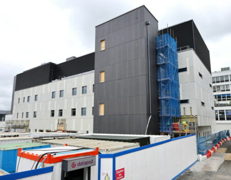 Site entrance and read view of NWB - June 2024