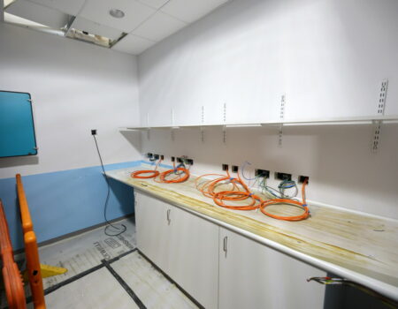 Wiring being installed - June 2024