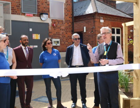 David Carter opening Swannery Garden