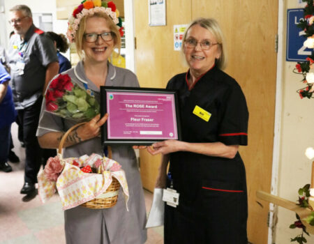 Fleur Fraser ROSE runner-up with Bill