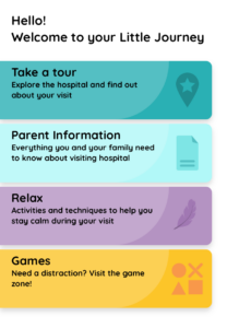 Screenshot of Little Journey App