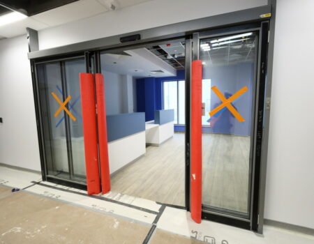 Entrance to theatres reception