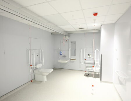 Maternity post natal single accessible toilet shower room