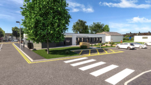 CGI of new SDEC at Bedford Hospital
