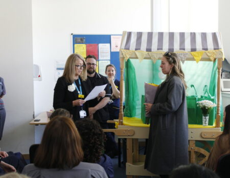 Bobbie hearing her first nomination read by Liz