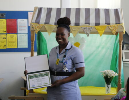 Nadisha and her award