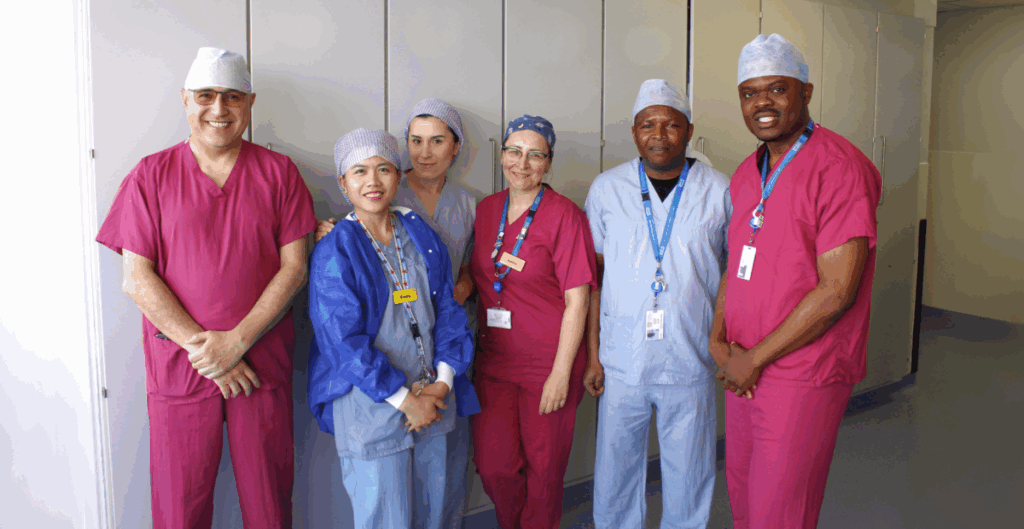 Ultra-mini PCNL team